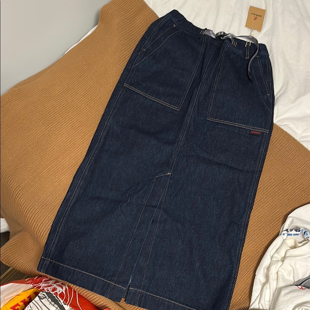 Gramicci dark denim skirt NWT